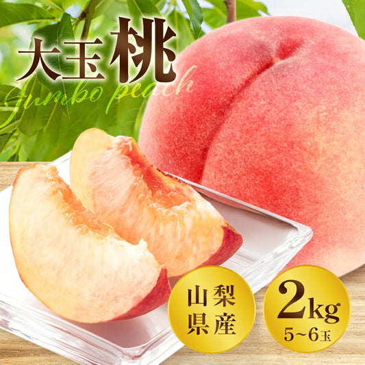 6月下旬より順次発送　大玉　厳選(秀品)桃　２kg